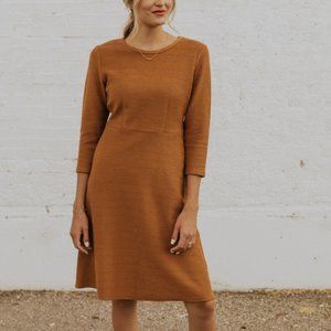 Roolee New Woman Mustard Nursing MOM Dress